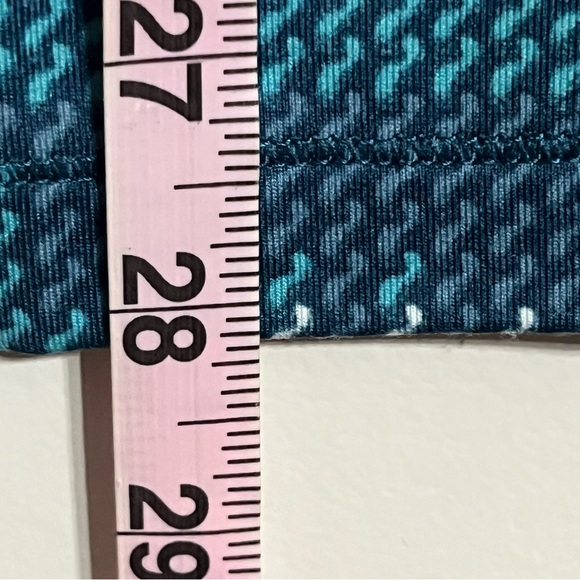 Nike Pro Women's Size Medium Green Geometric Print Dri-Fit Leggings - Picture 6 of 12